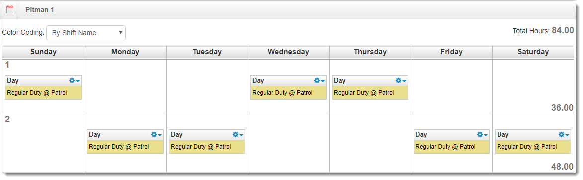 Pitman schedule template 1