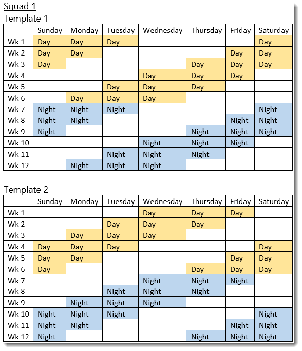 12 week - 3 on 3 off - 12 hour shifts (1)