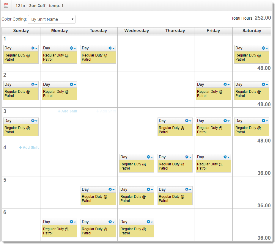 12 hr schedule template - 3on 3off