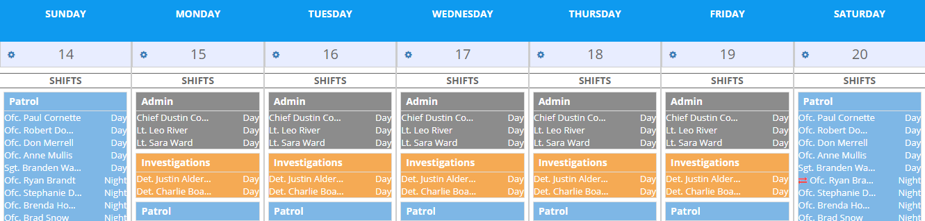 calendar view in scheduling software