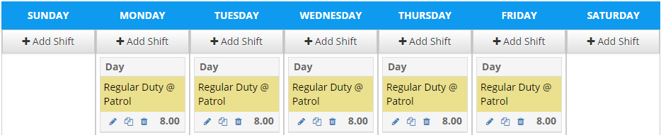 [5 on 2 off] schedule template 3