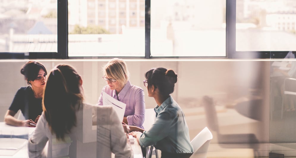 women in a meeting