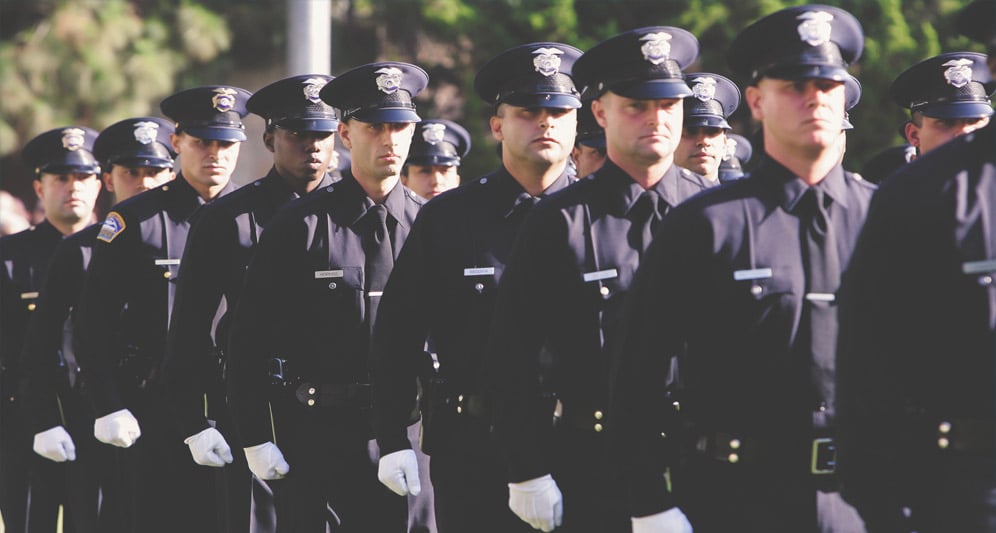 police officers standing together