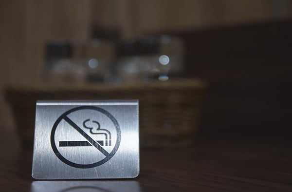 no smoking sign tobacco policy